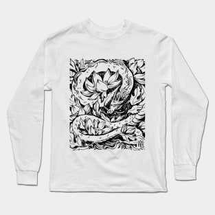 Sacred Lotus and Hidden Dragon Long Sleeve T-Shirt